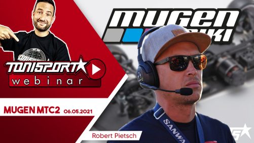 Ankündigung ToniSport Webinar Mugen Seiki MTC2 mit Robert Pietsch und Ronald Völker