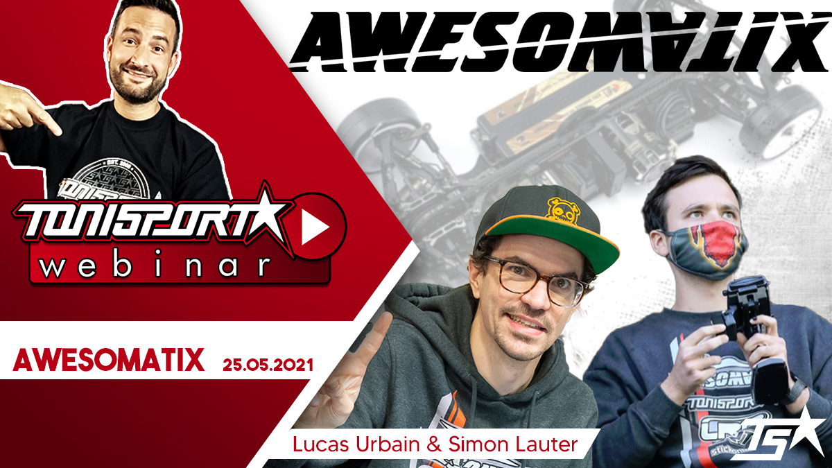 Ankündigung: Neues ToniSport Webinar Awesomatix A800MMX mit Lucas Urbain und Simon Lauter