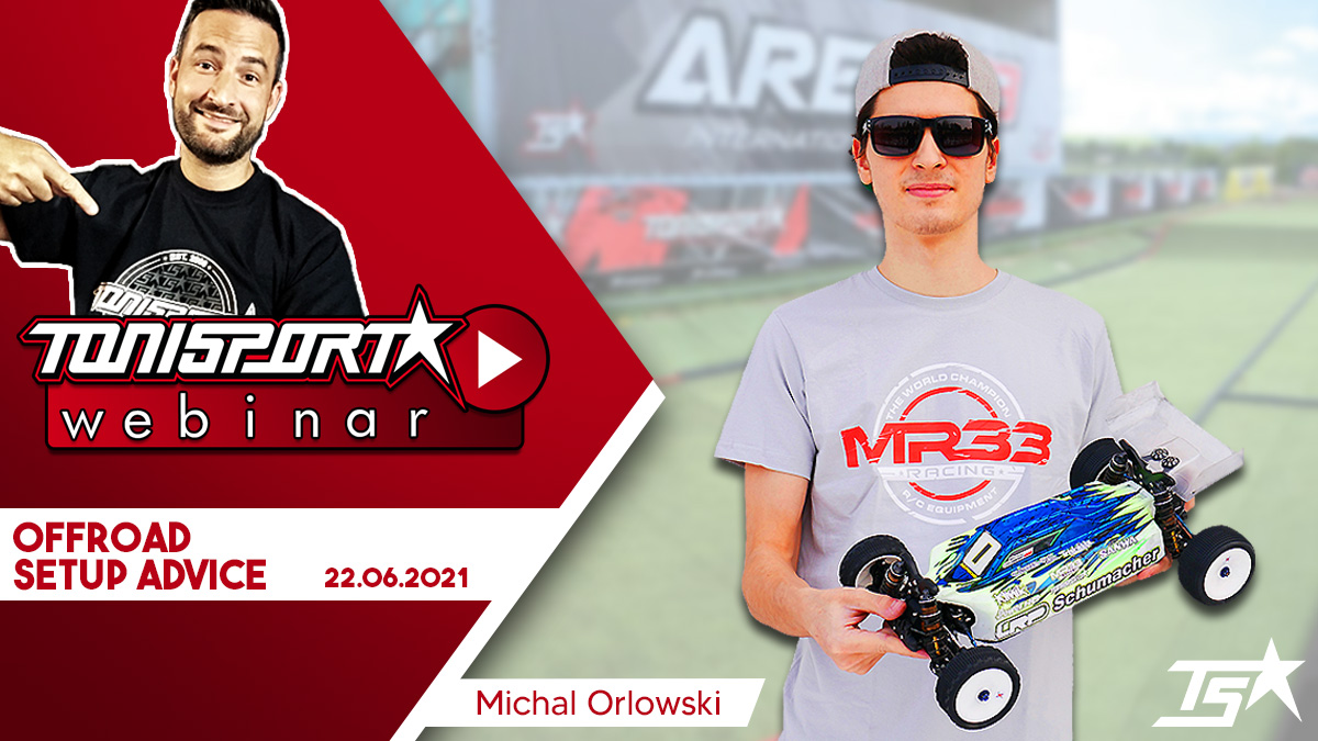 Ankündigung ToniSport Webinar Offroad Setup Advice mit Michal Orlowski