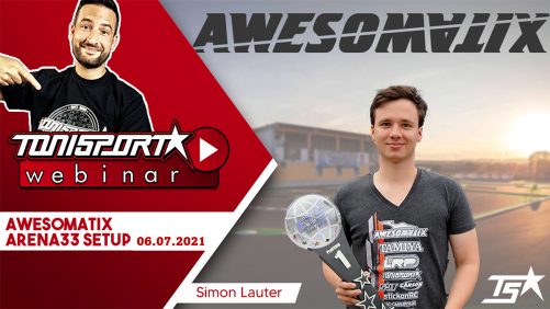 Ankündigung ToniSport Webinar Awesomatix Arena33 Setup mit Simon Lauter