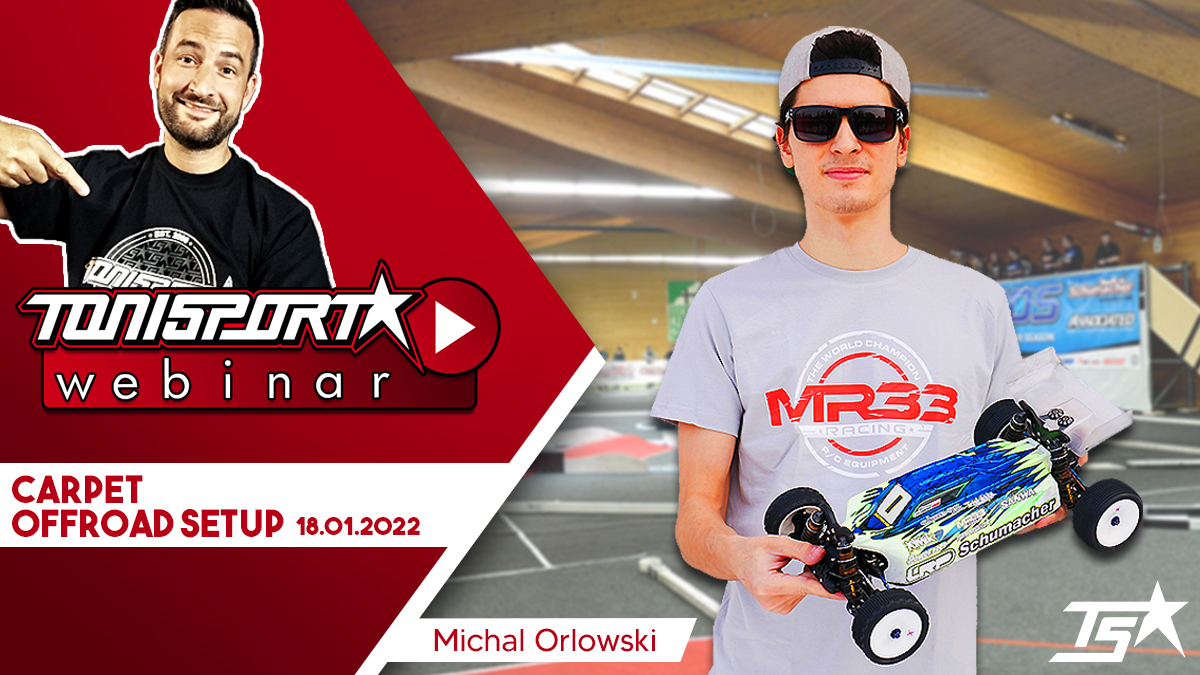 Ankündigung ToniSport Webinar Carpet Offroad mit Michal Orlowski