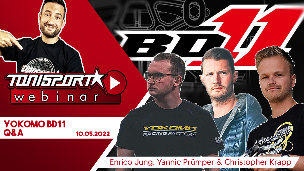 Ankündigung: ToniSport Webinar Yokomo BD11 mit Team Yokomo