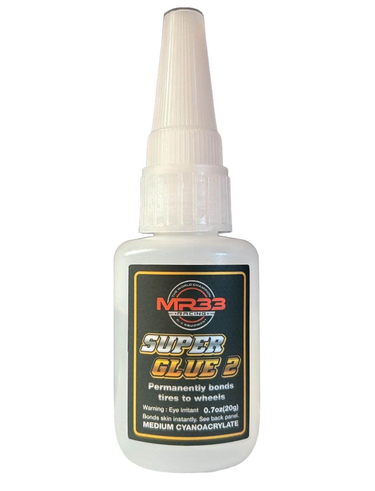 MR33 Super Glue Sekundenkleber für Gummireifen inkl. Klebespitze Ver.2