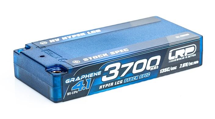 LRP Graphene-4.1 3700mAh 7.6V 135C/65C HV Hyper LCG Stock Spec Shorty LiPo Battery - 155g
