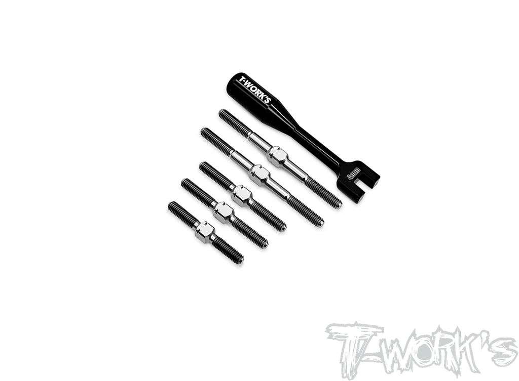 T-Work´s 64 Titanium Turnbuckle Set for Xray X4F