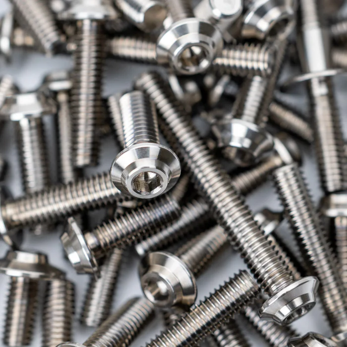 1up Racing Pro Duty Titanium Screw Set (Upper) for RC MAKER SP1 - Raw Titanium (76)