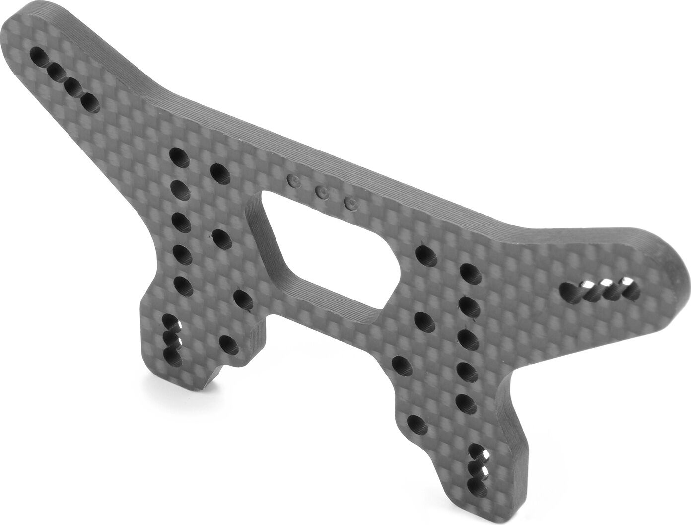 XRAY XB4-2025 Kohlefaser Dämpferbrücke Hinten für HS Bulkhead - 3-Dots  (1)