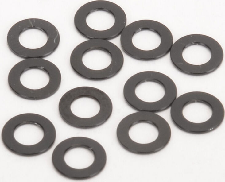 Schumacher Aluminium Unterlegscheiben 0,5mm - Schwarz (12)