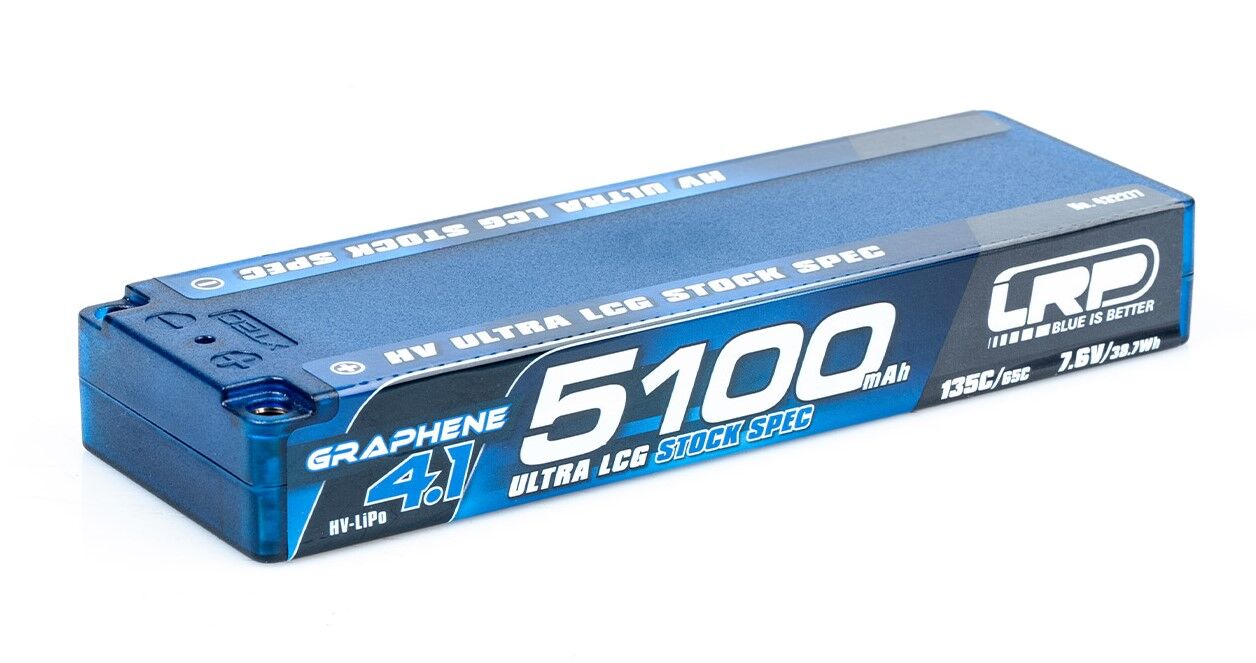 LRP Graphene-4.1 5100mAh 7.6V 135C/65C HV Ultra LCG Stock Spec LiPo Battery - 248g