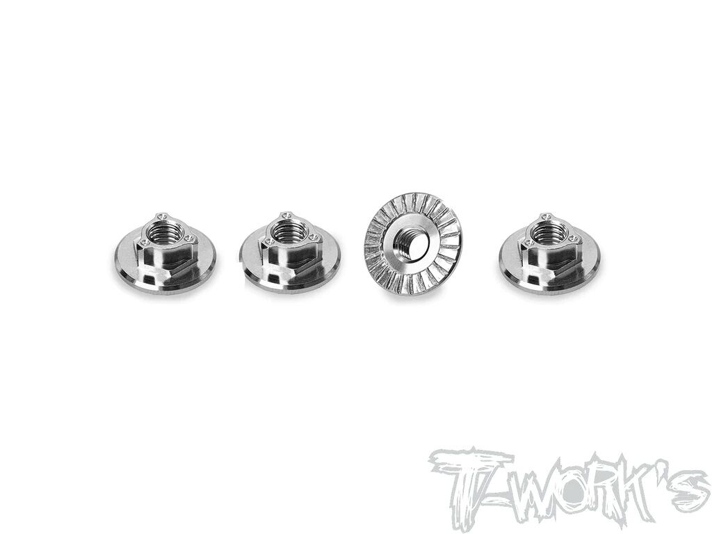 T-Work`S Titan Radmuttern Large Contact M4 Lightweight, Selbstsichernd (4)