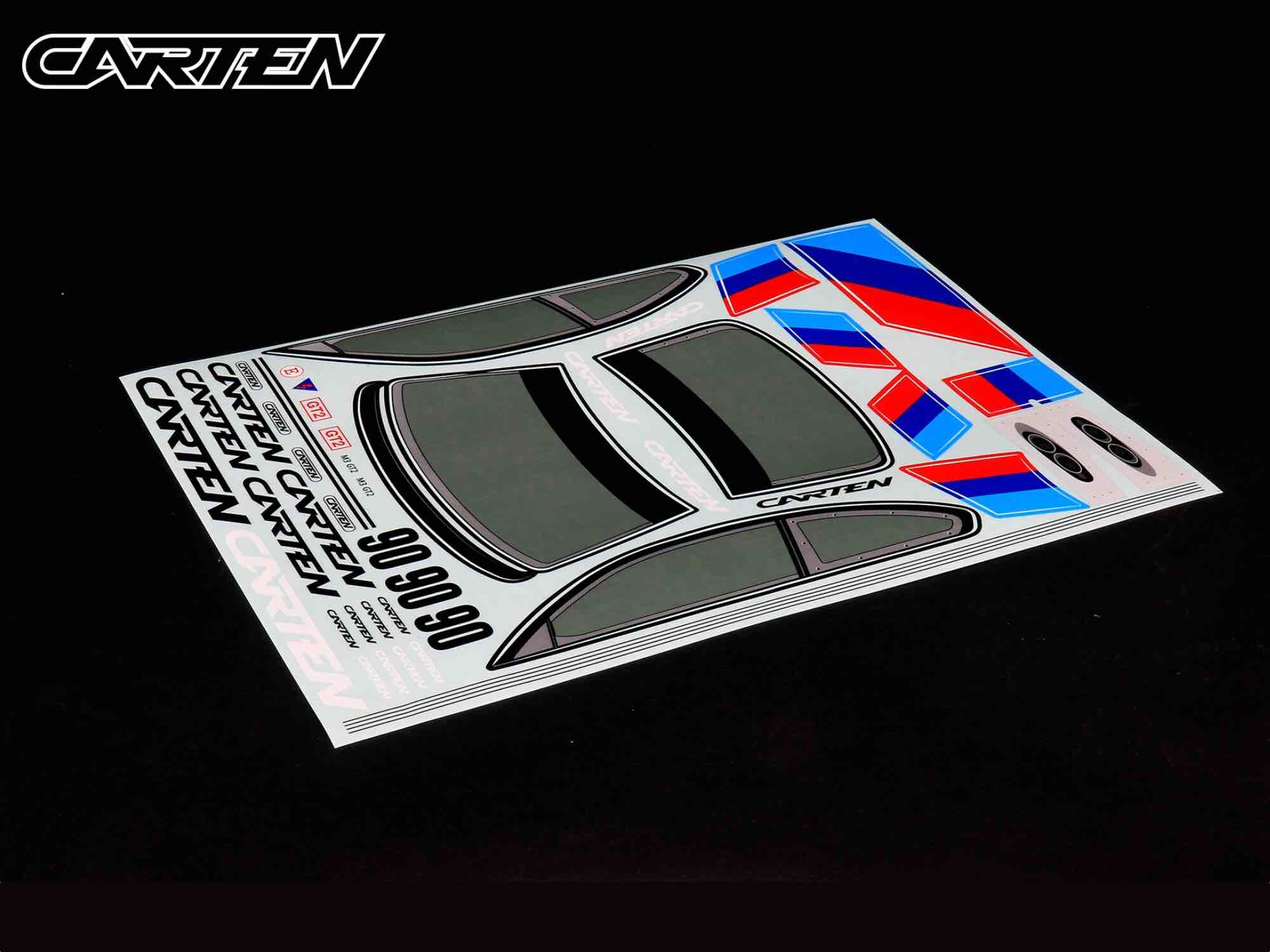 CARTEN 1/10 GT2 Karosserieaufkleber