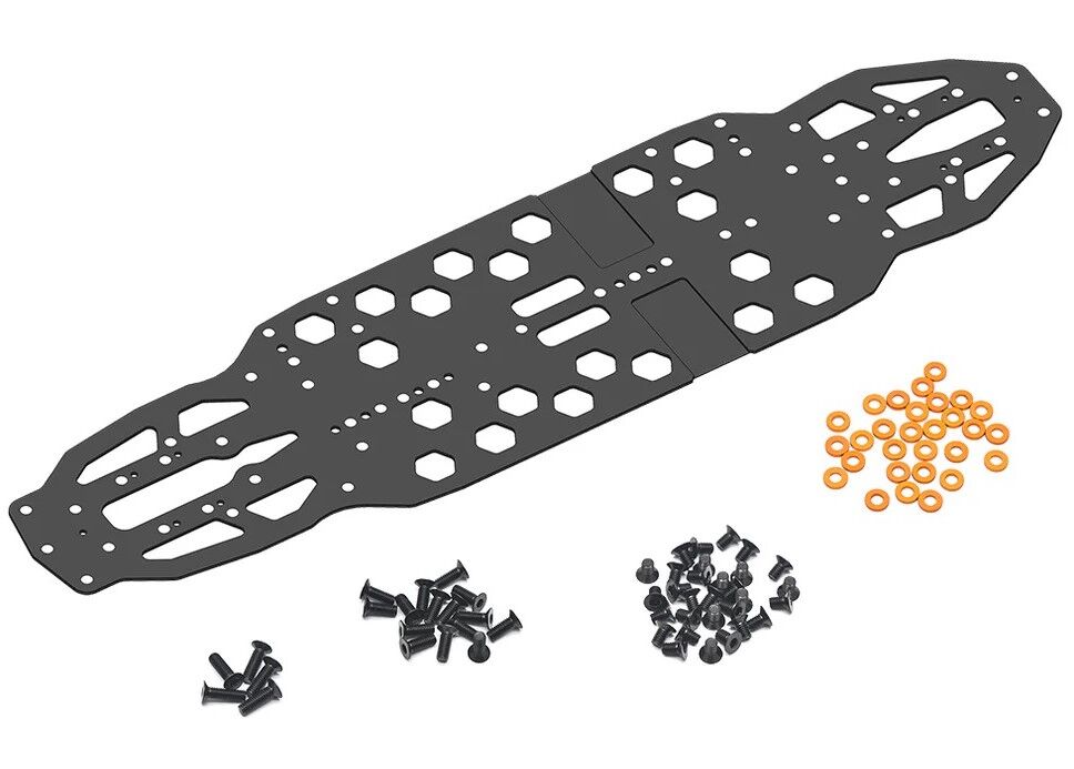 Arrowmax Stahl Chassis 1,2mm für Xray X4-25 & X4-24 (Set)
