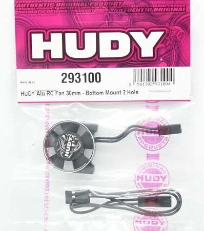 HUDY Aluminium Cooling Fan 30mm - 2-Loch Befestigung Unten