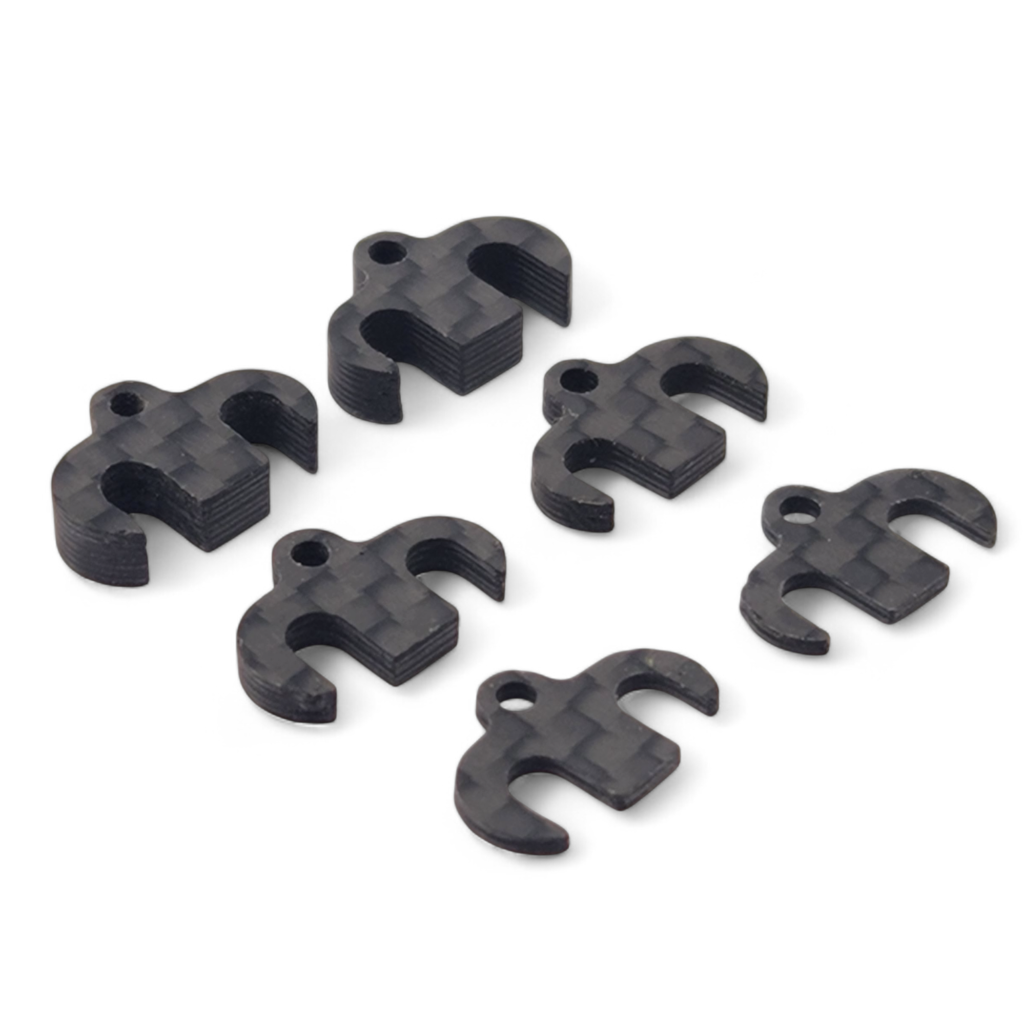 RC MAKER SP1 Kohlefaser Unterlegplatten für Karosseriehalter Hinten (6)
