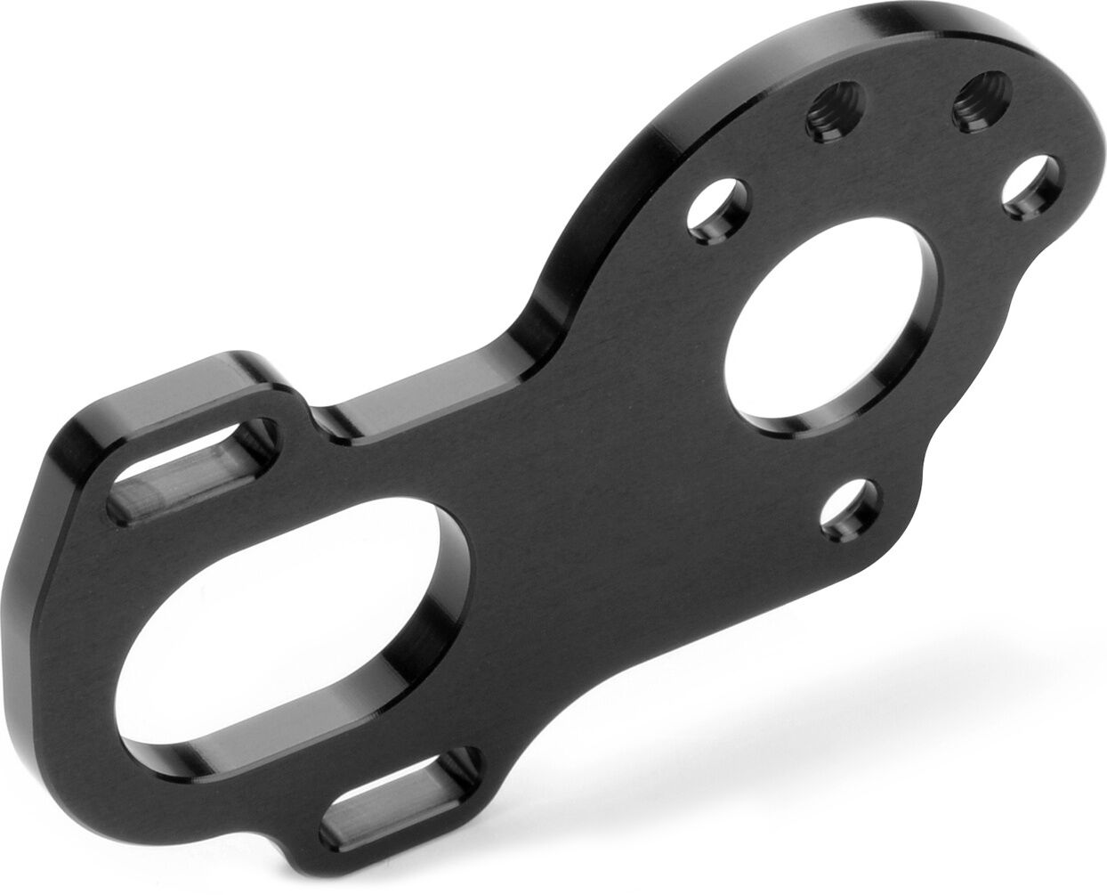 XRAY XB2-2025 Aluminium Motorplatte für 3-Gear Box -1mm - 1-Dot  (1)