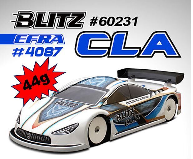 Team Titan BLITZ CLA 190mm Karosserie (unlackiert) 0,4mm