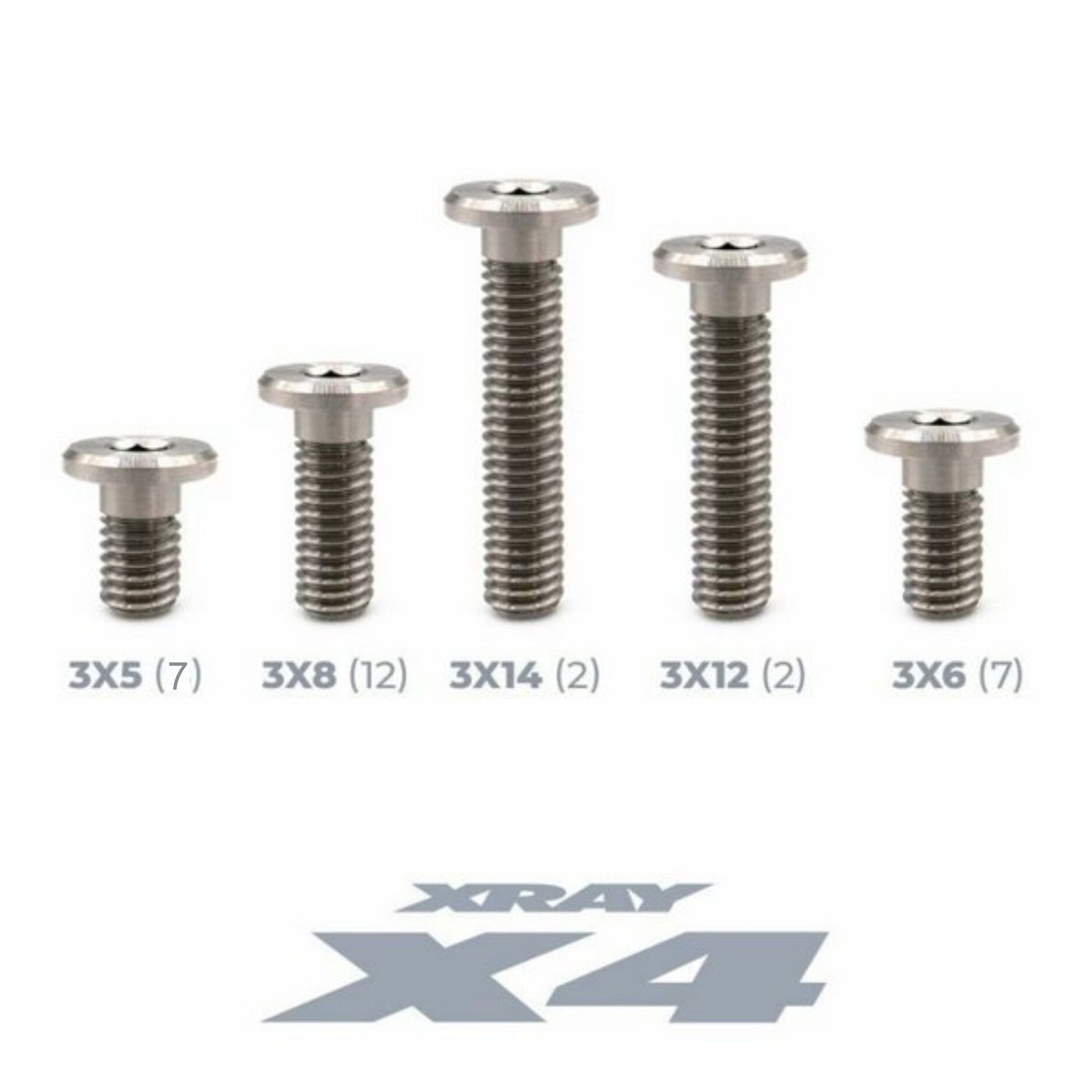 OfficinaRC Titan UFS Schrauben Set für Xray X4 (30)
