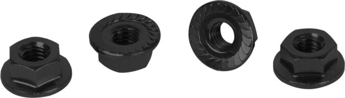 Core RC Aluminuium Radmutter M4 geriffelt - Schwarz (4)