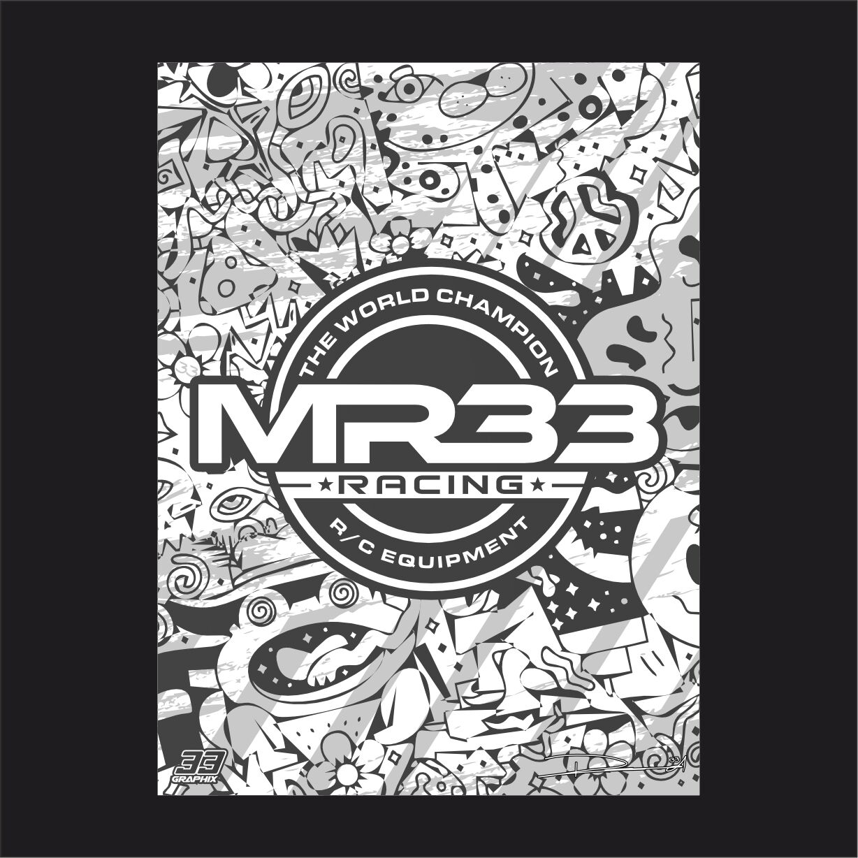 MR33 SIGNATURE Setup Board Onroad 39 x 29 x 1cm - Weiß