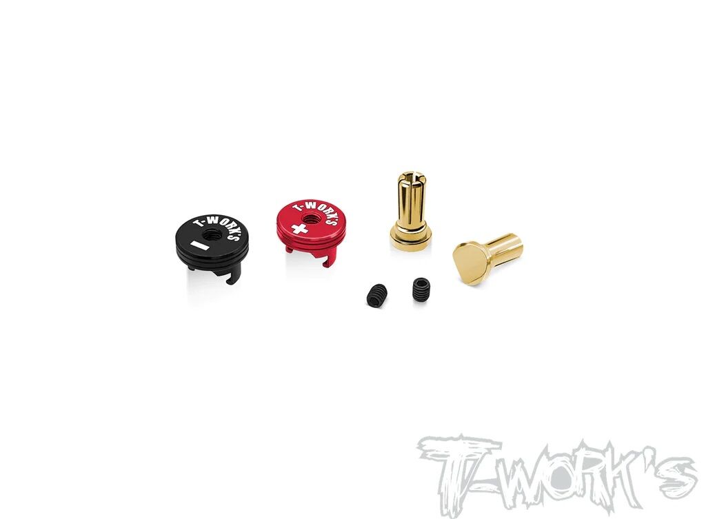 T-Works Heatsink Goldstecker Set 5mm - Rot/Schwarz
