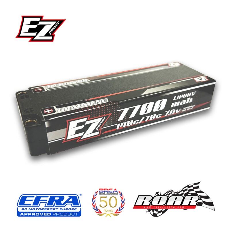 EZ Power HV Graphene LiPo Akku 7700mAh 7,6V 1 40/70C, 5mm - 298g