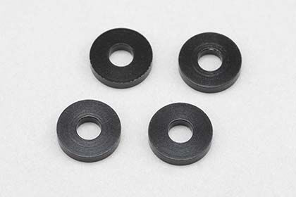 Yokomo Aluminium Unterlegscheiben 3,0 x 8,0 x 1,5mm - Schwarz (8)