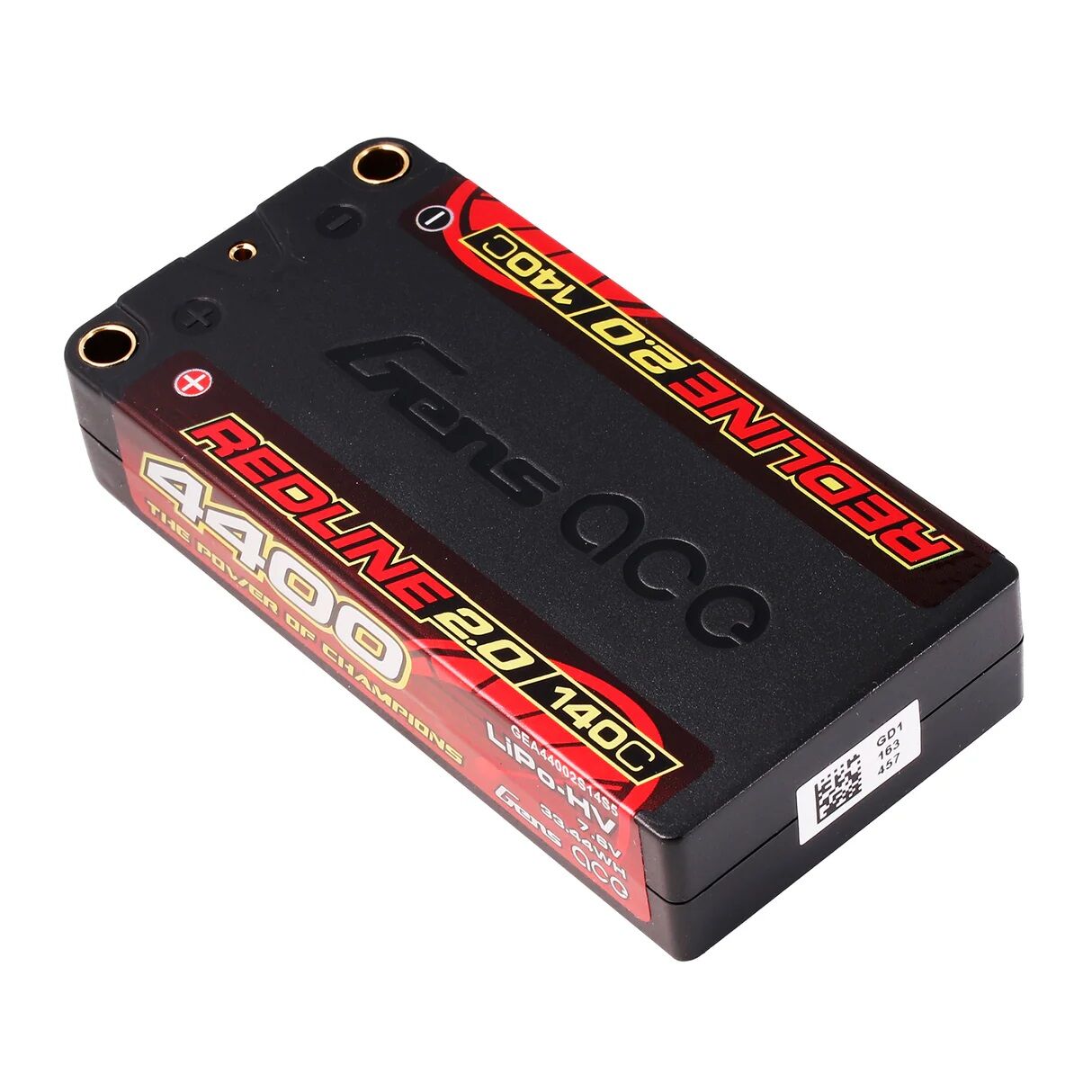 Gens ace Redline 2.0 4400mAh 7,6V 140C 2S1P HardCase HV LiPo Akku, 5mm Stecker