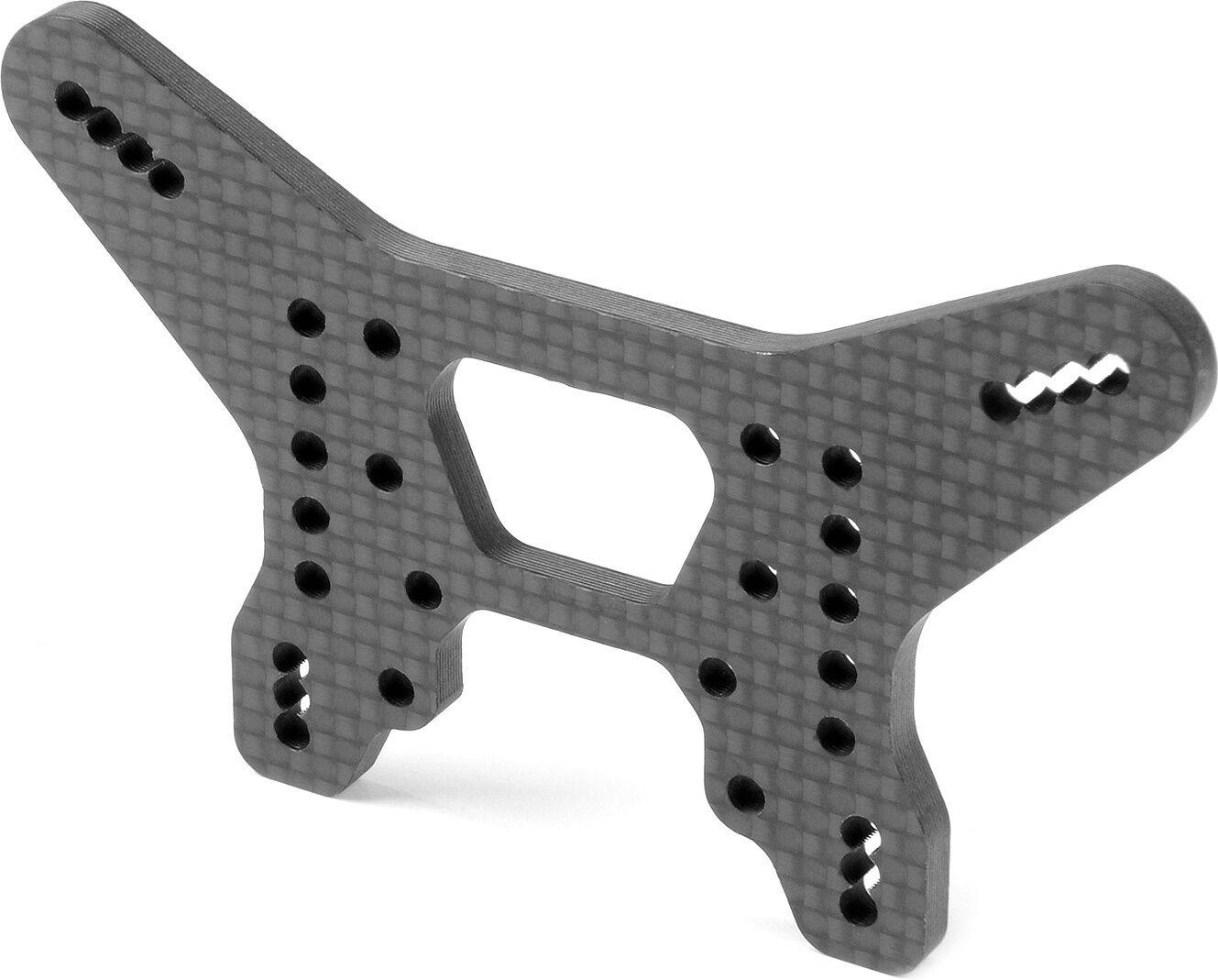 XRAY XB4-2024 Graphite Dämpferbrücke für HS Bulkhead Hinten 3,5mm - Tiefer