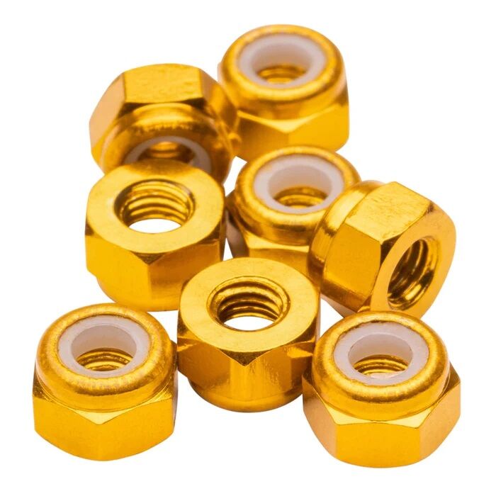 1up Racing M3 Premium Aluminum Locknuts - Gold (8)