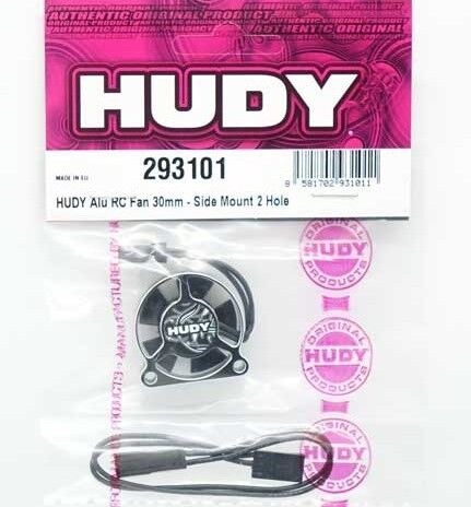 HUDY Aluminium Cooling Fan 30mm - 2-Loch Befestigung Seitlich