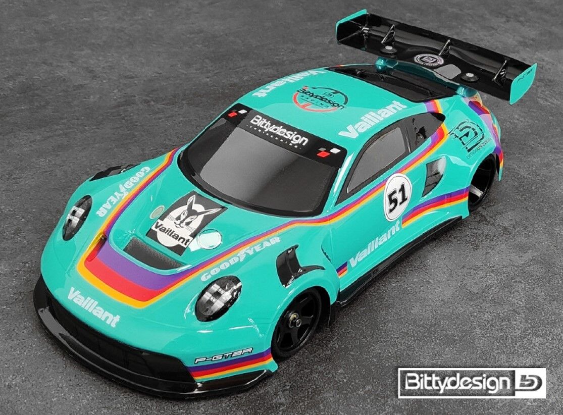 Bittydesign P-GT3R 1:12 Supastox Karosserie (unlackiert)