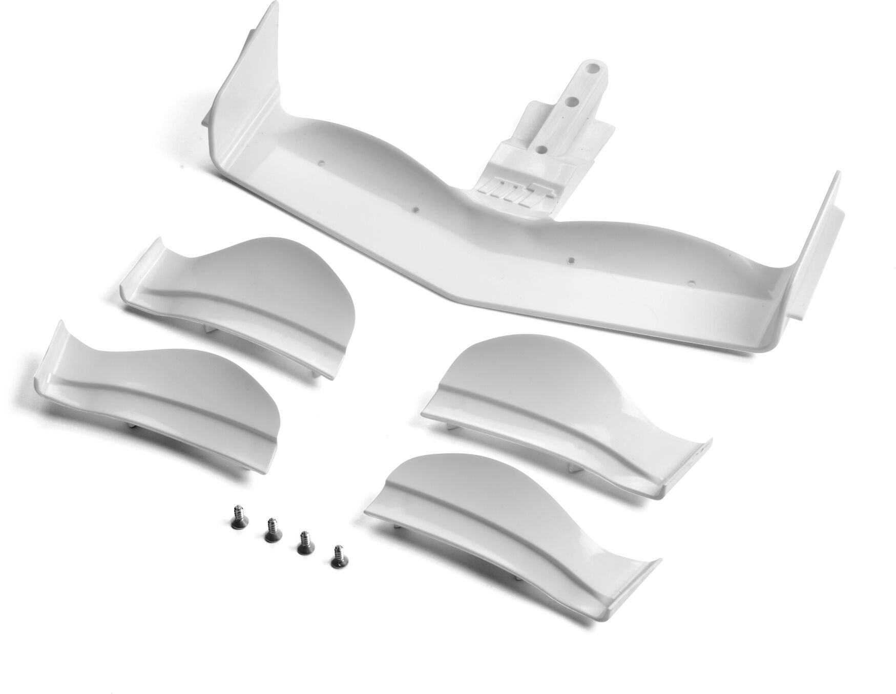 XRAY X1 Frontflügel  Vorne flaches Design - Weiß
