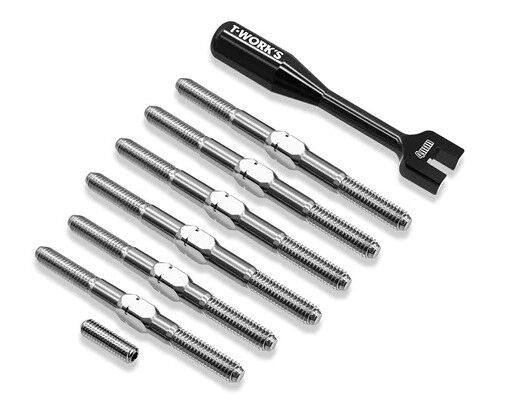 T-Work`s 64 Titan Spurstangen Set für Mugen Seiki MSB1