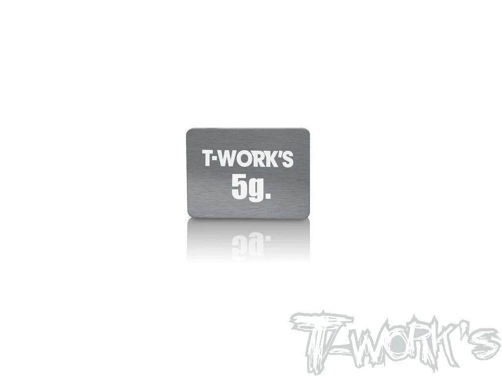 T-Work`s Tungsten Balance Gewicht für Awesomatix A800R/RR 5g (13,8 x 18,9 x 1mm)