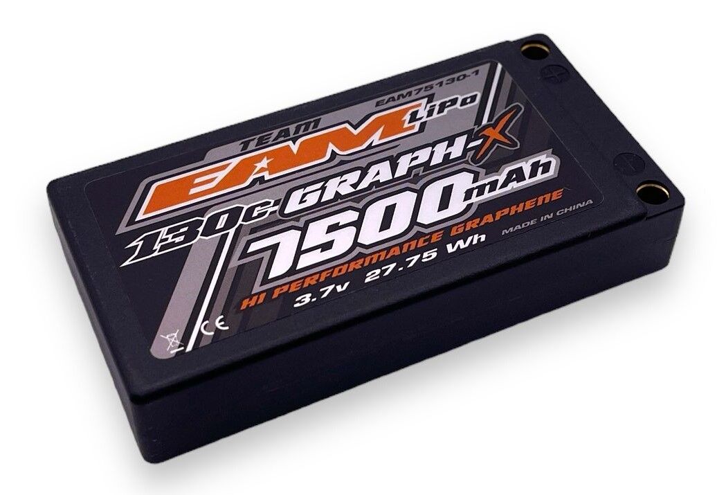Team EAM Graph-X 7500mAh 1S Hardcase Shorty LiPo 130C 3,7V - 156g