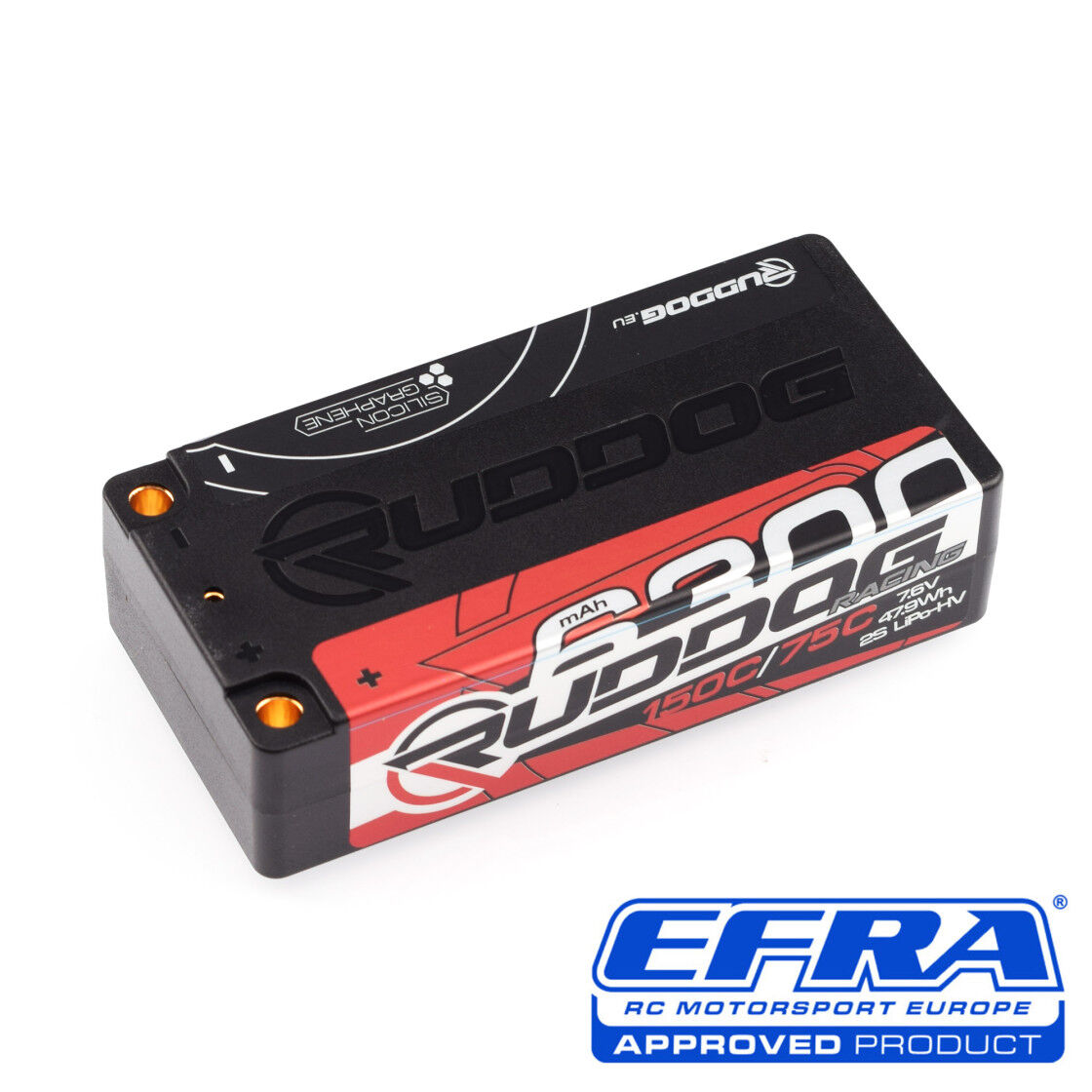 RUDDOG Racing 6300mAh Shorty Pack 7,6V 150C/75C 215g