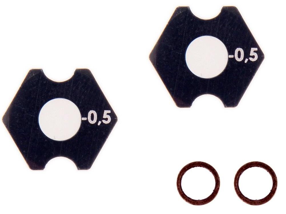 Mugen Seiki MTC-3 Aluminum Wheel Hex, -0,5mm (2)