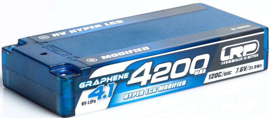 LRP Graphene-4.1 4200mAh 7.6V 120C/60C HV Hyper LCG Modified Shorty LiPo Battery - 160g