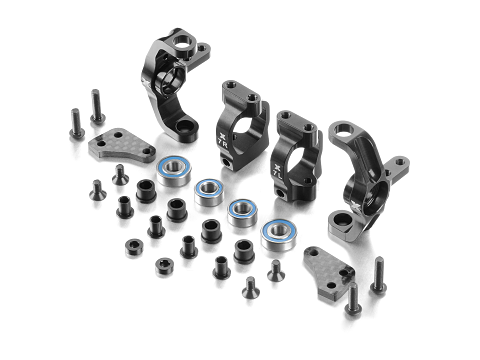 XRAY XB4-2025 Aluminium Lenkungsblöcke und 7° C-Hub Set