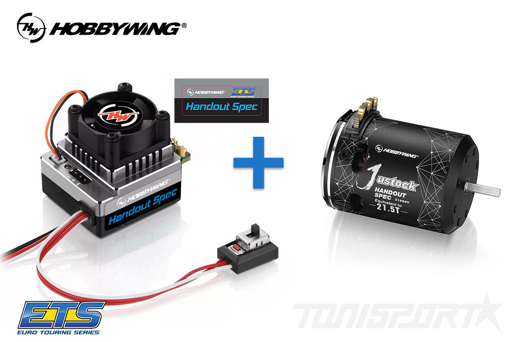 Hobbywing ETS Formel 1 Combo XeRun XR10 Justock G3 Handout Spec Regler & XeRun Justock Handout Spec
