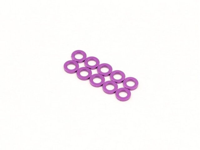 Destiny Aluminium Unterlegscheibe 3,0 x 5,5 x 1,0mm - Lila (10)