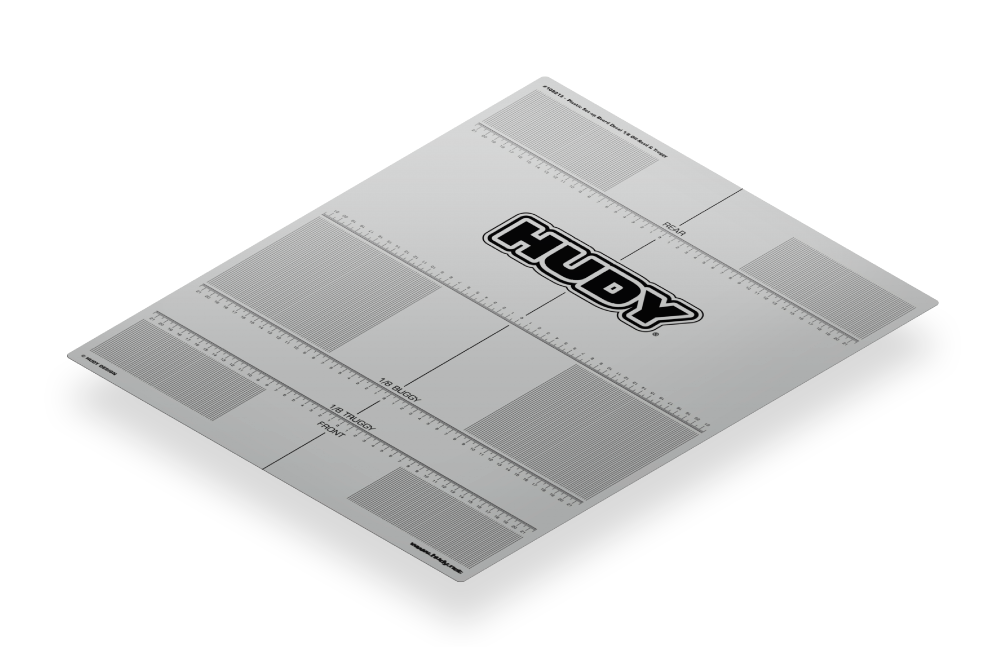 HUDY Setup Board Aufkleber für 1:8 Offroad & Truggy (449 x 562mm)