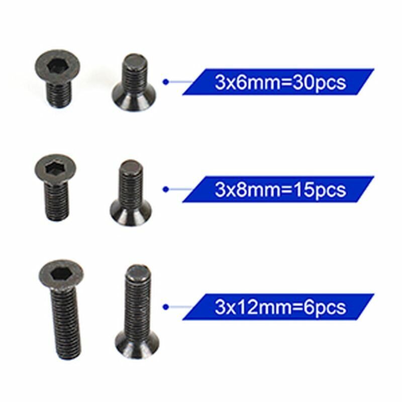 ARC A10-25 3mm Schraubenset Flach (51)