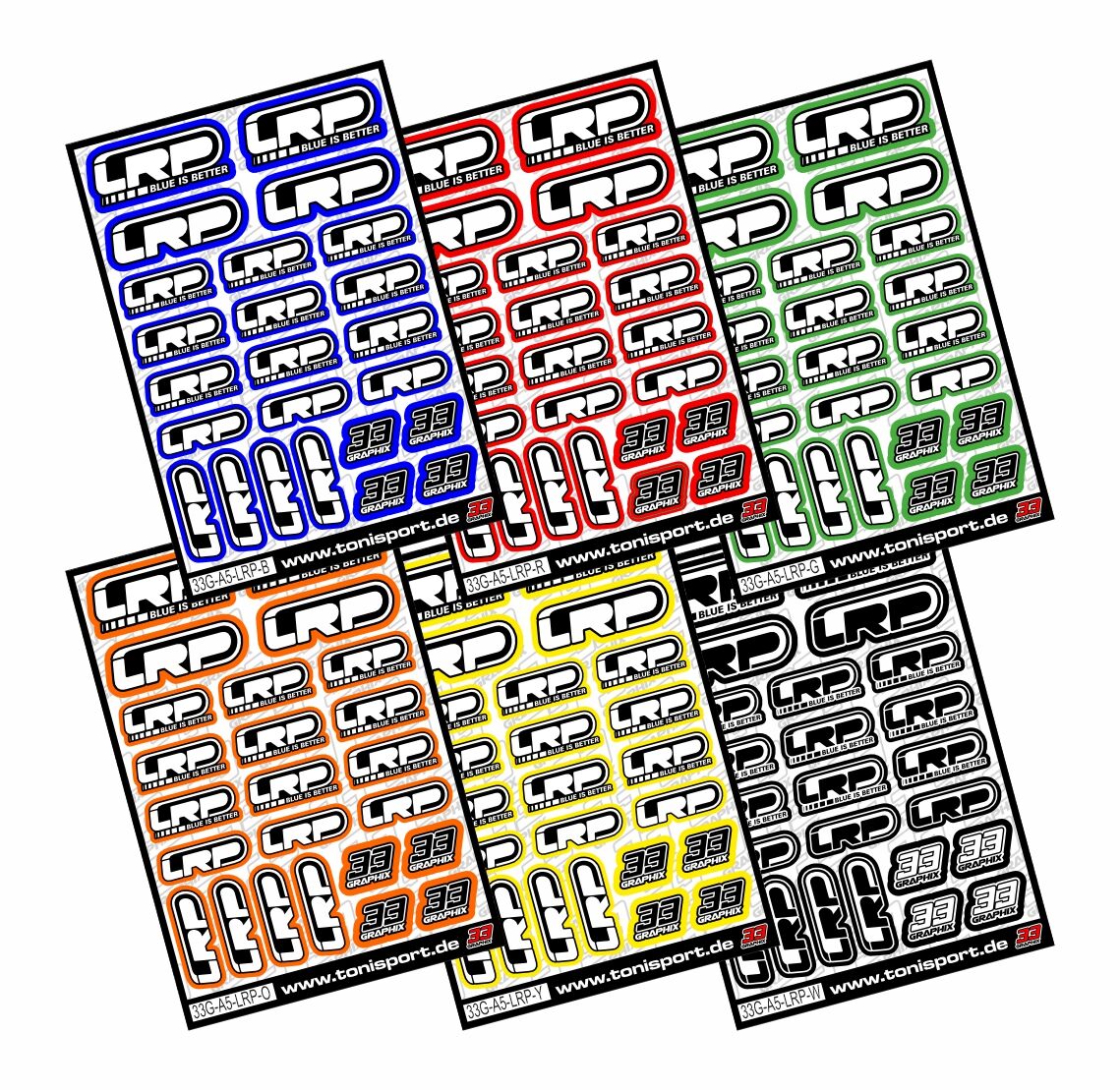 LRP Sticker Sheet by 33Graphix DIN A5