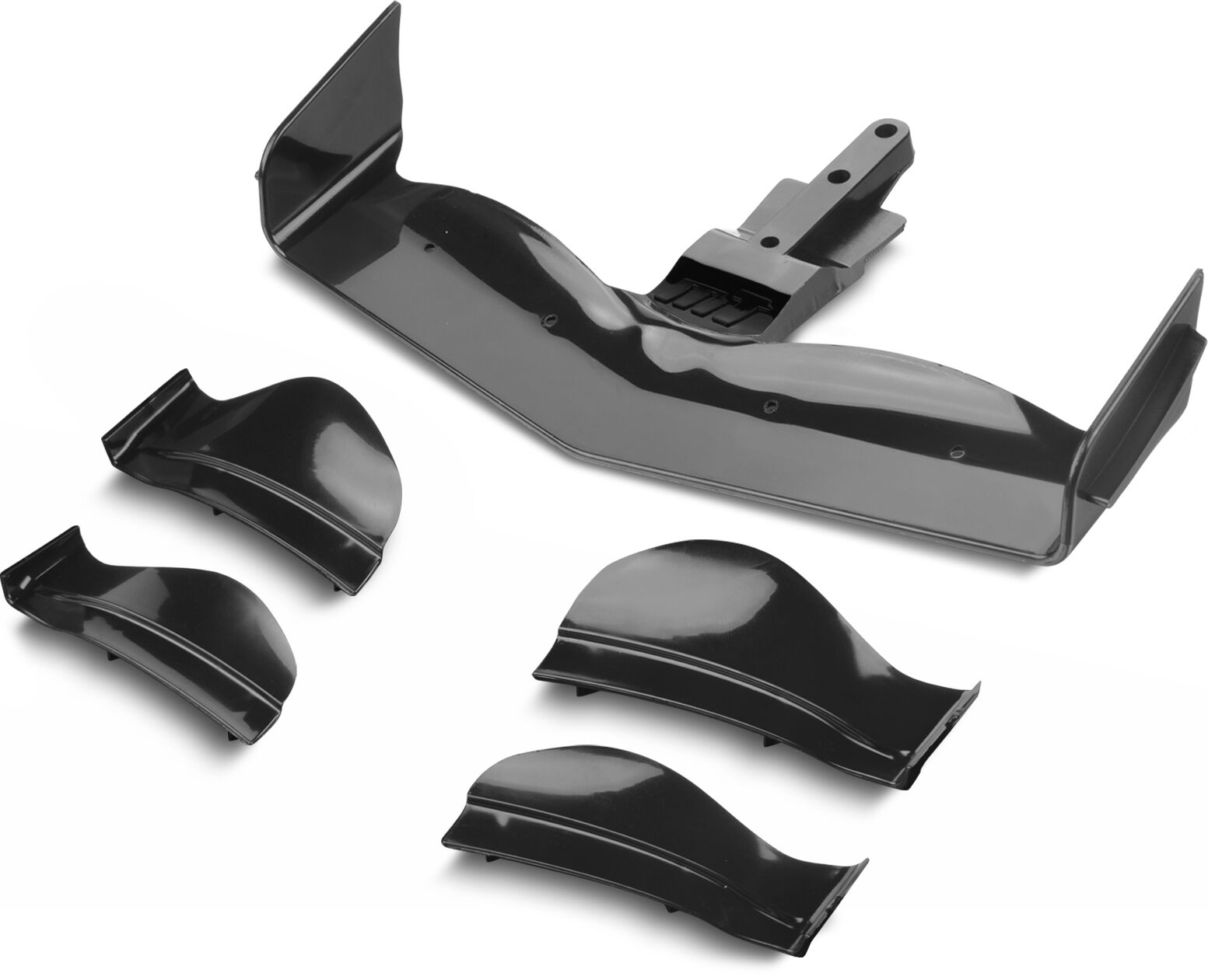 XRAY X1 Frontflügel  Vorne flaches Design - Black