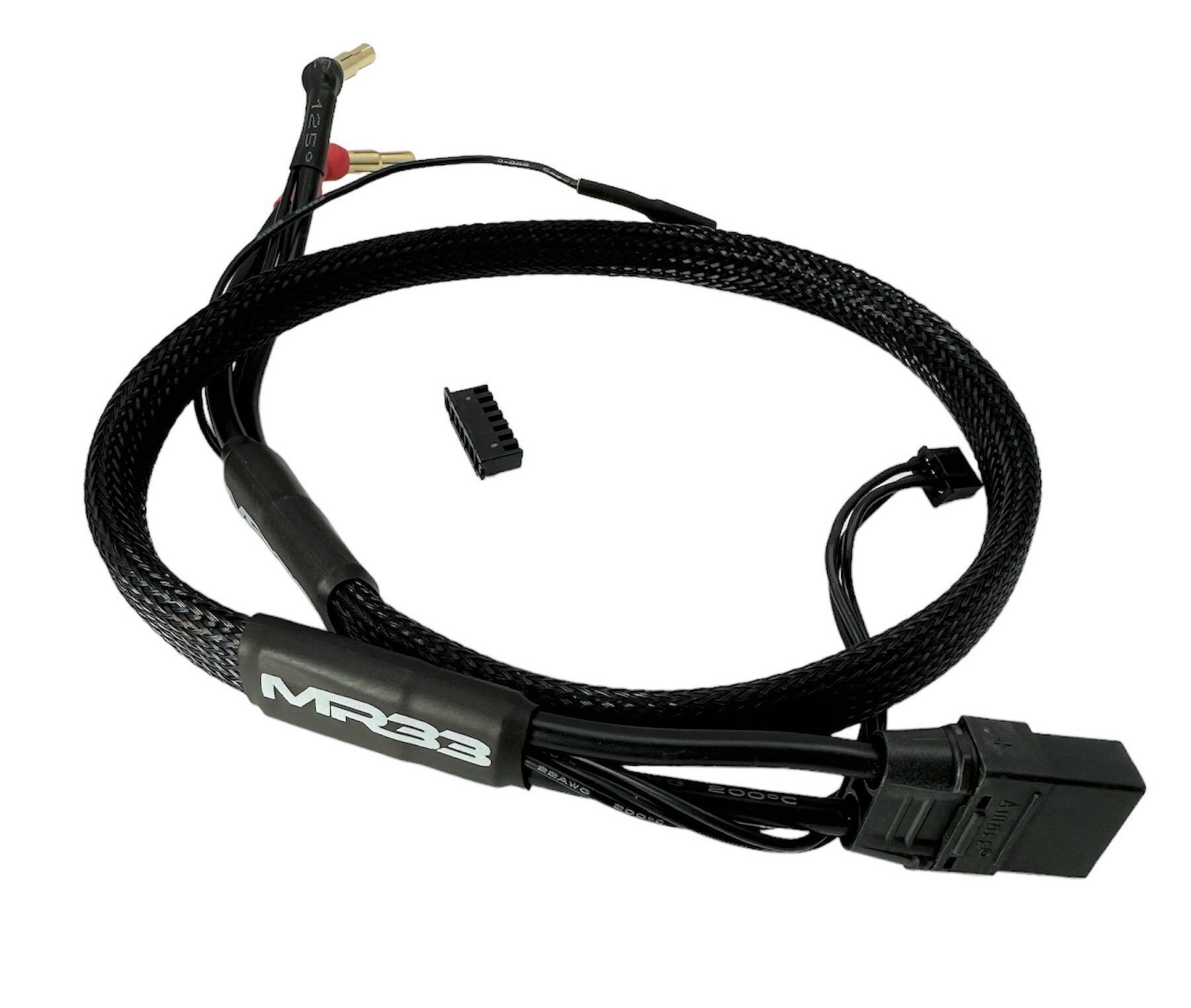 MR33 2S XT90 Ladekabel 600mm (4/5mm Dual Plug - XH) - Schwarz