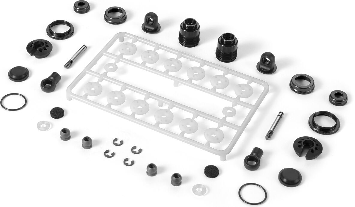 XRAY ULP Aluminium Stoßdämpfer Set - Schwarz (2)
