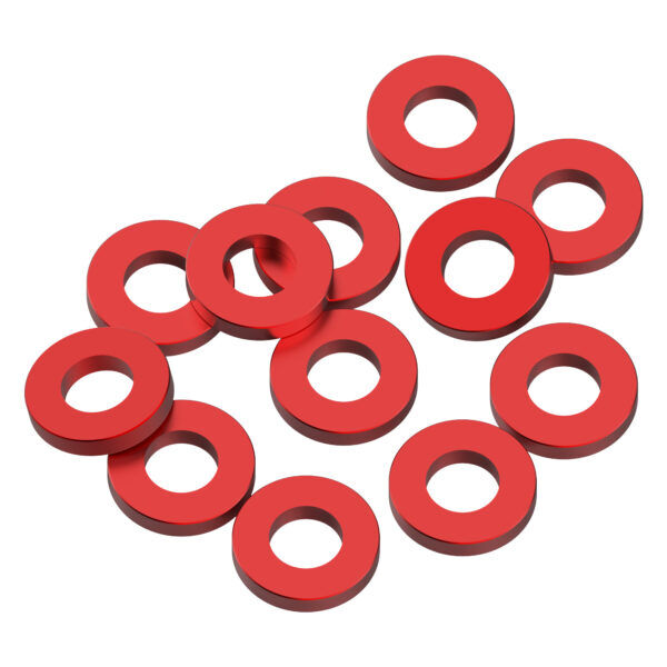 1up Racing Aluminum Precision Shim 3,0 x 6,0 x 2,0mm (12) - Red