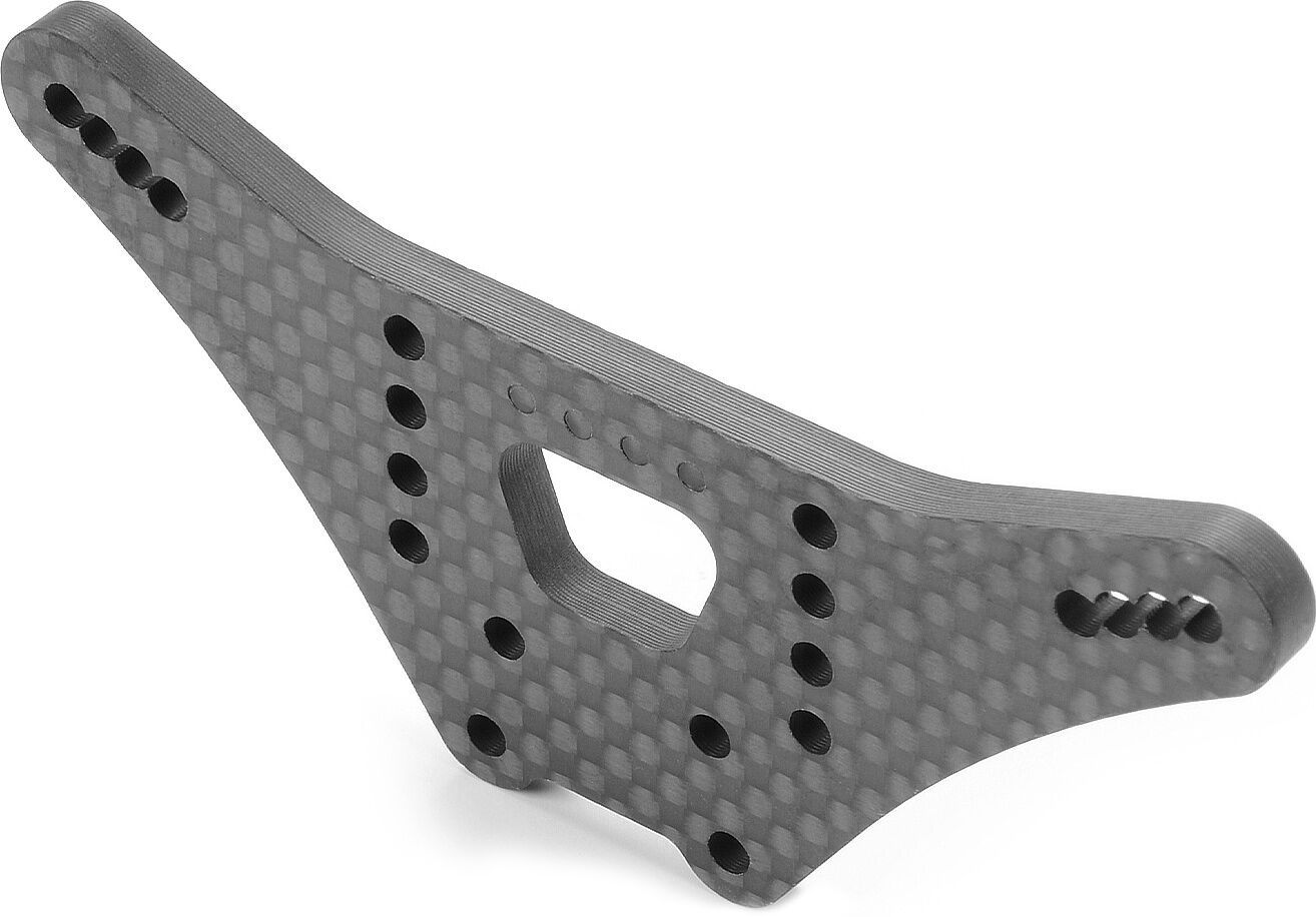 XRAY XB2-2025 Kohlefaser Dämpferbrücke Hinten  4-dots  (1)