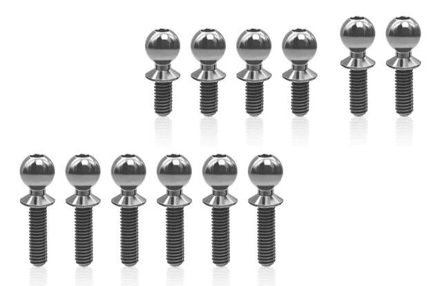 T-Work`s 64 Titan Kugelkopf Set für Mugen Seiki MSB1 (12)